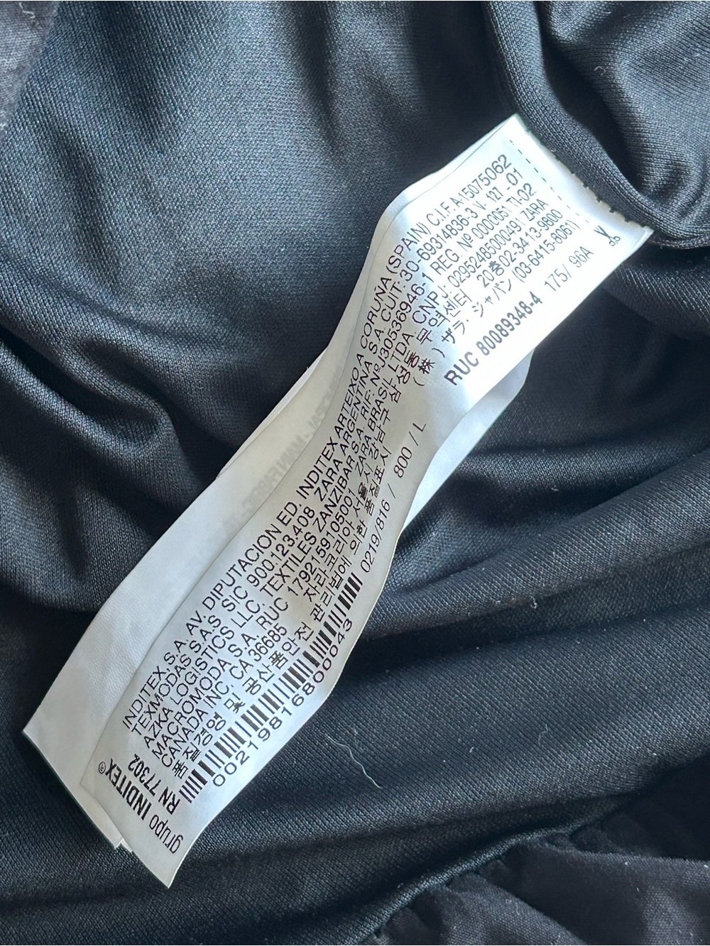 Zara Black Puff-Sleeve Mini Dress with Waist Cutouts NWT - Picture 8 of 12